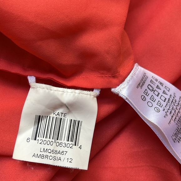 BCBG Maxazria Kate Coral Mini Dress , Size: 12 - Picture 16 of 17